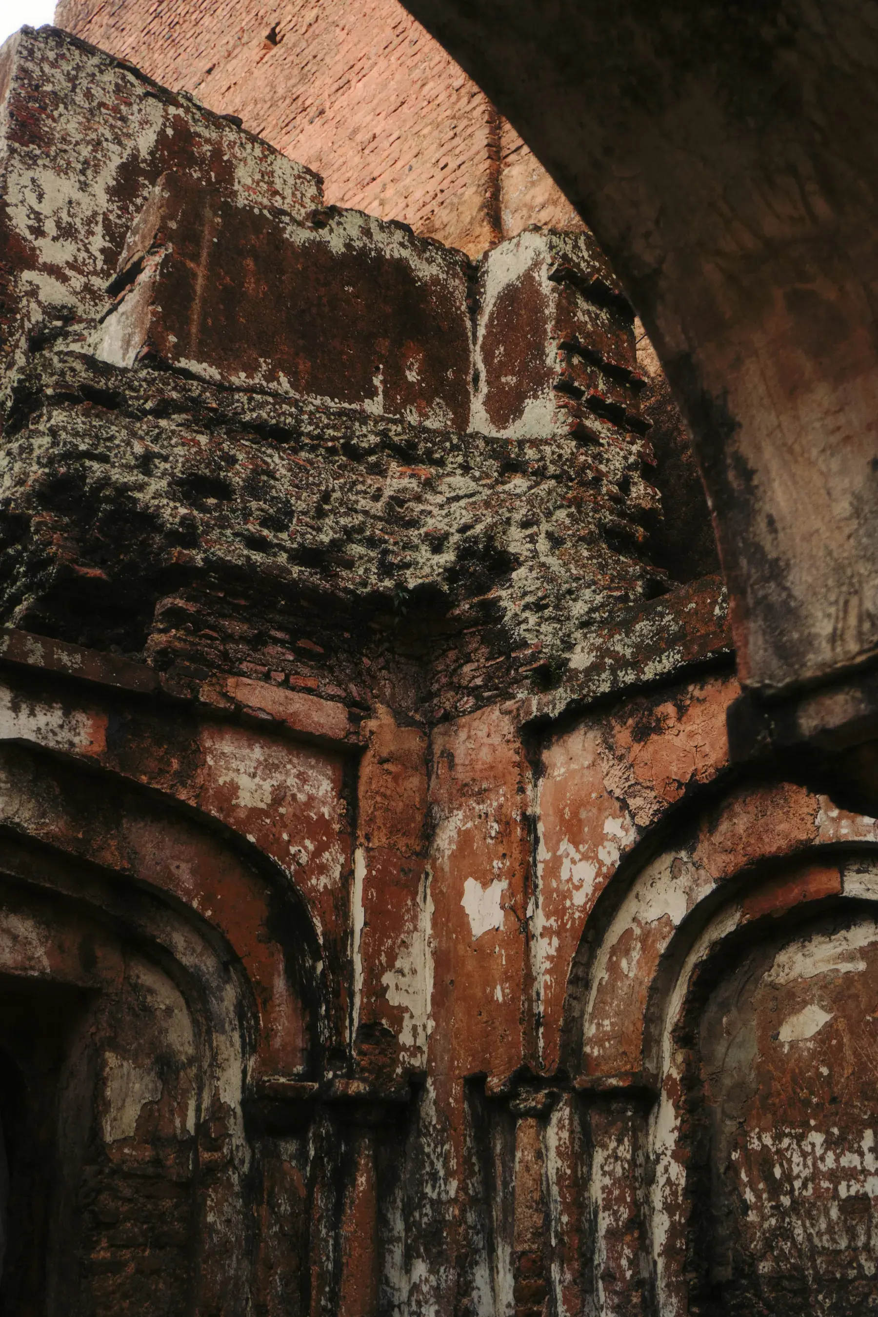 Weathered brick arches in historic Sonargaon