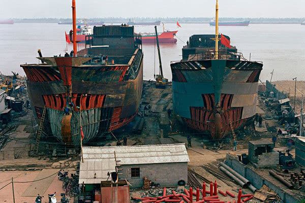 Maritime industrial landscape near Chattogram